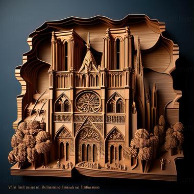 3D model st notre dame (STL)